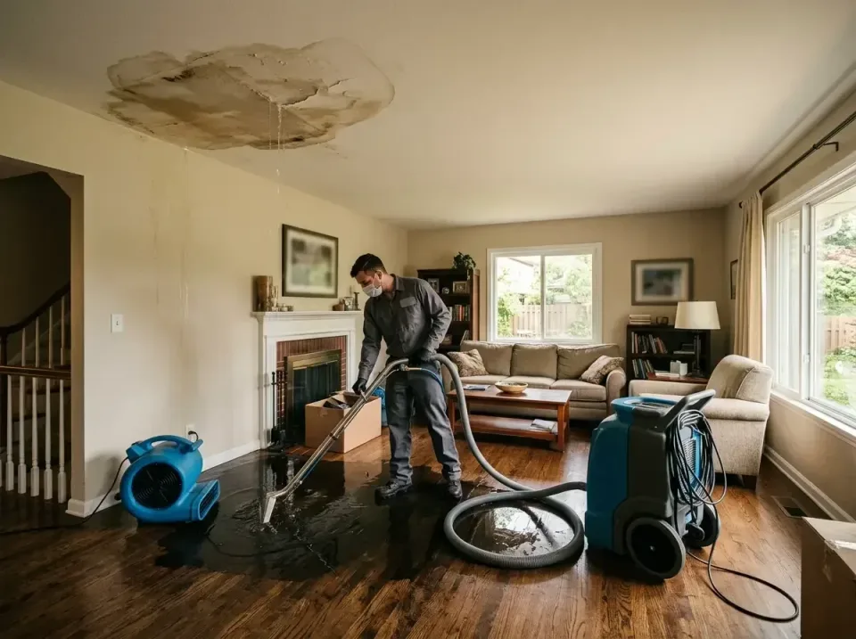 attic-pipe-burst-ceiling-drip-008 — frequently asked questions, Water Damage Restoration & Carpet Care in Weldon Spring, MO